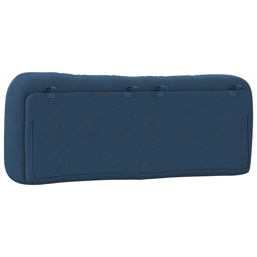 Hoofdbordkussen "Hvar" 120 cm stof blauw
