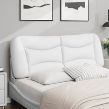 Hoofdbordkussen 120 Cm Kunstleer Wit
