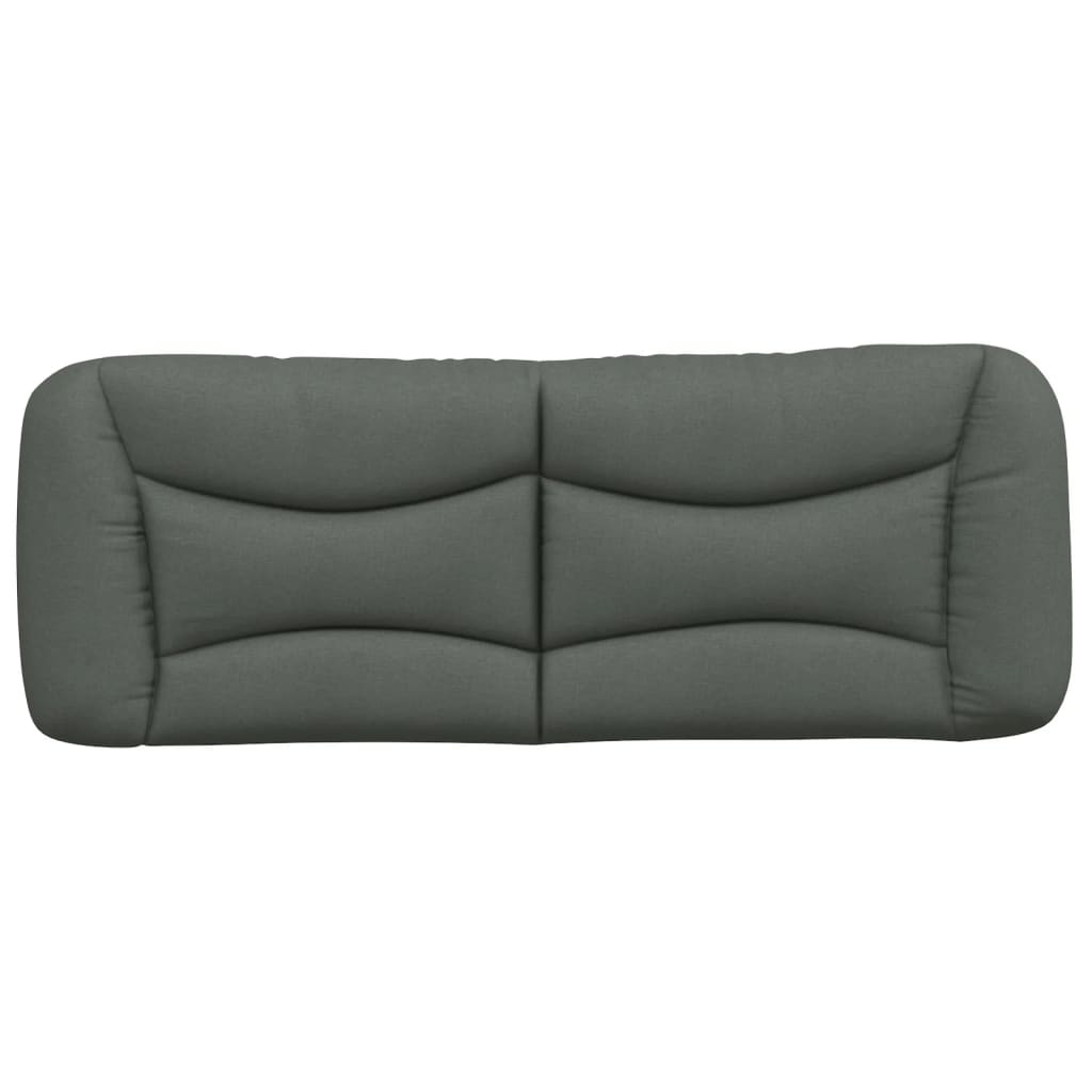 Hoofdbordkussen "Hvar" 137 cm stof donkergrijs