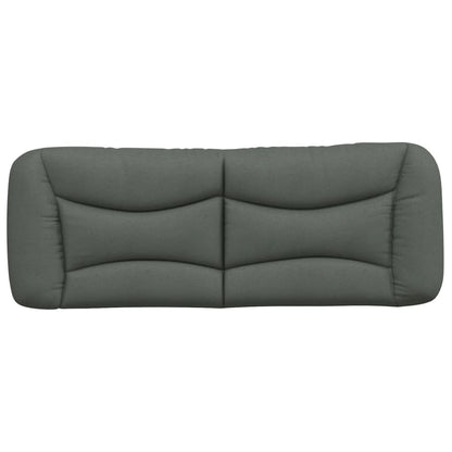 Hoofdbordkussen "Hvar" 137 cm stof donkergrijs