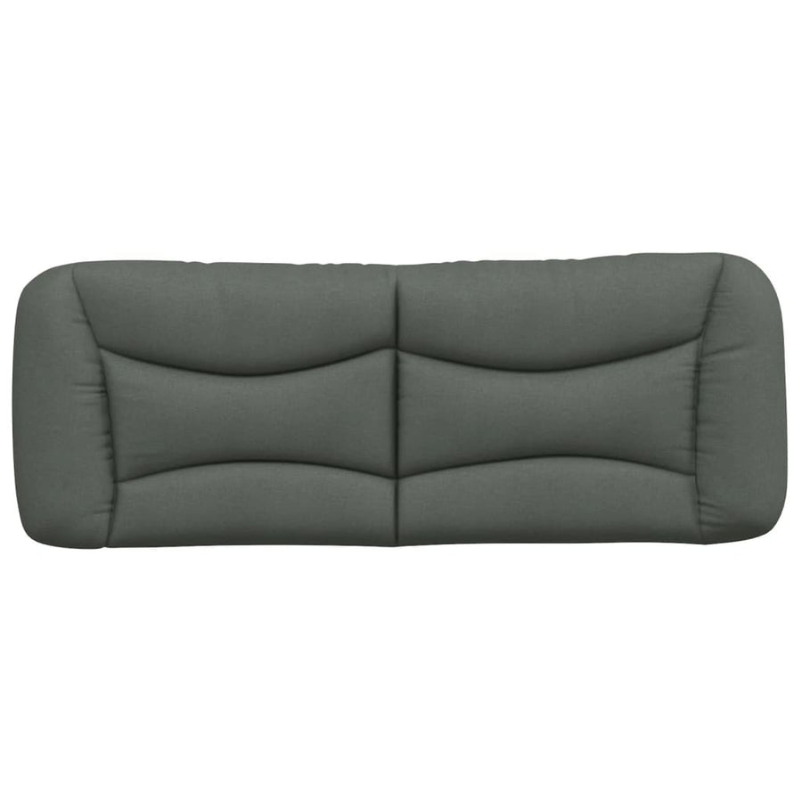 Hoofdbordkussen "Hvar" 137 cm stof donkergrijs