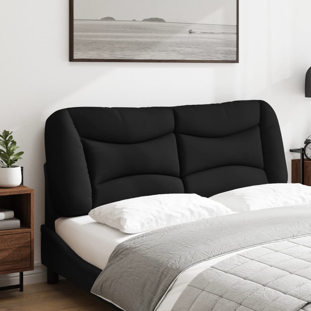 Hoofdbordkussen 140 Cm Stof Zwart