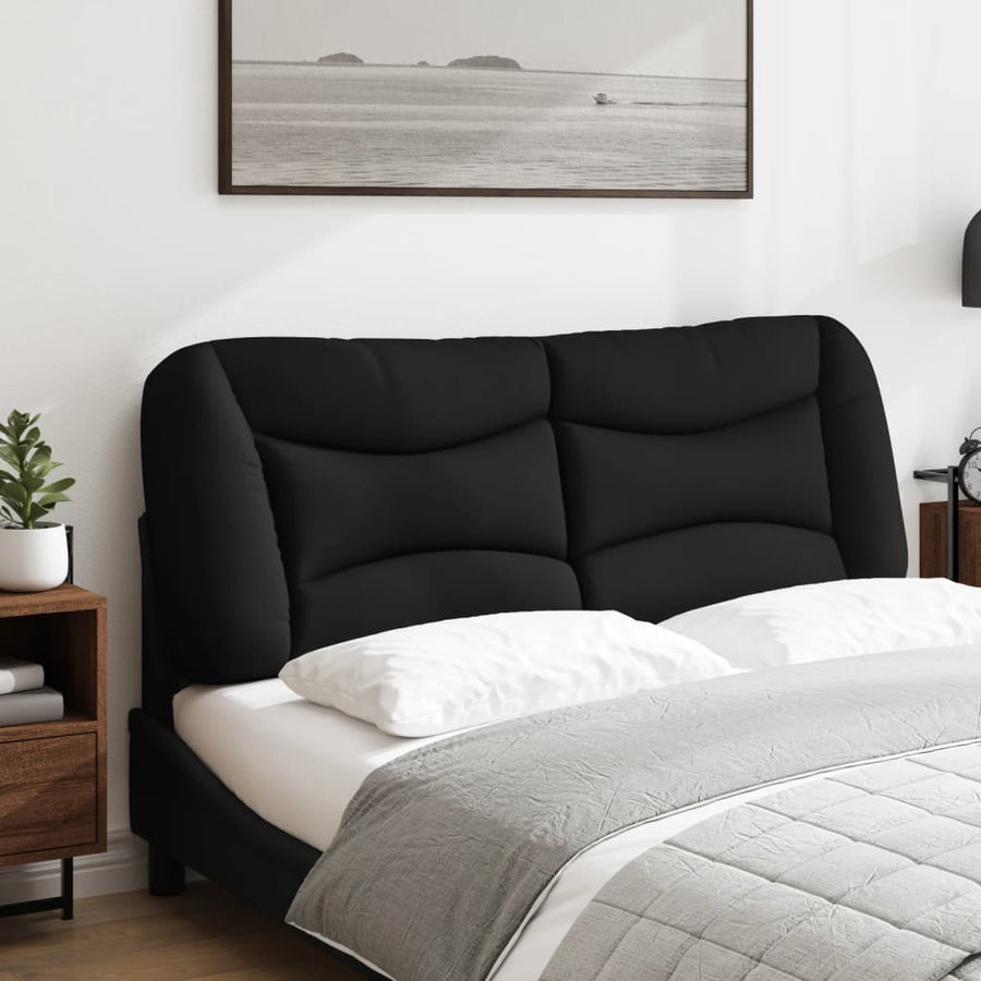 Hoofdbordkussen 140 Cm Stof Zwart