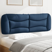 Hoofdbordkussen 160 cm stof blauw