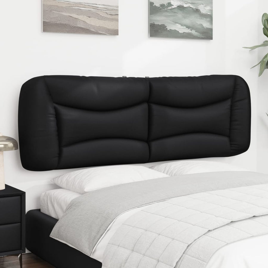 Hoofdbordkussen 160 Cm Kunstleer Zwart