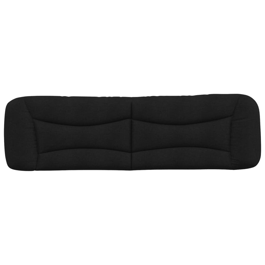 Hoofdbordkussen 180 Cm Stof Zwart