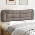 Hoofdbordkussen "Hvar" 180 cm stof taupe
