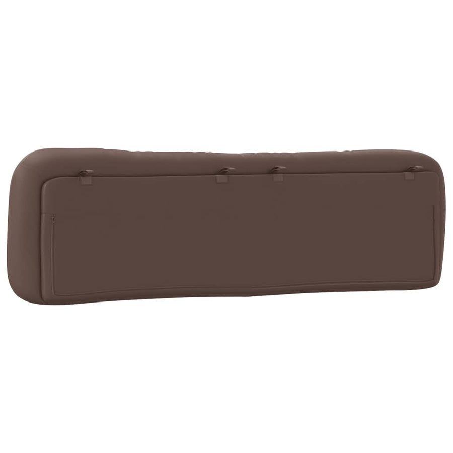 Hoofdbordkussen 180 Cm Kunstleer Bruin