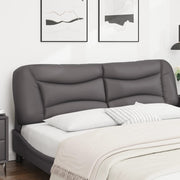Headboard Cushion "Hvar" 180 cm Artificial Leather Grey