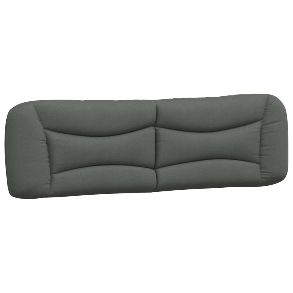 Hoofdbordkussen "Hvar" 183 cm stof donkergrijs
