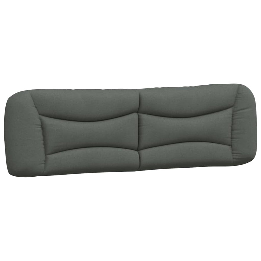 Hoofdbordkussen "Hvar" 183 cm stof donkergrijs
