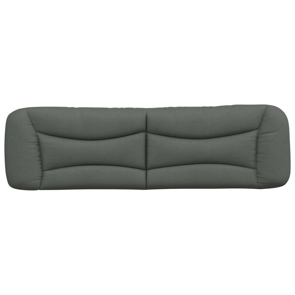 Hoofdbordkussen "Hvar" 183 cm stof donkergrijs