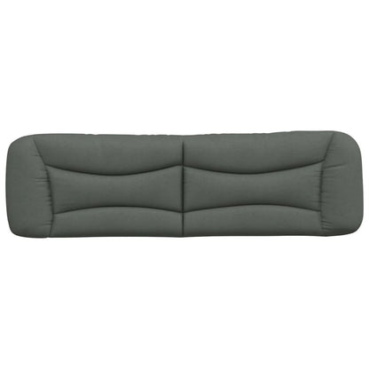 Hoofdbordkussen "Hvar" 183 cm stof donkergrijs