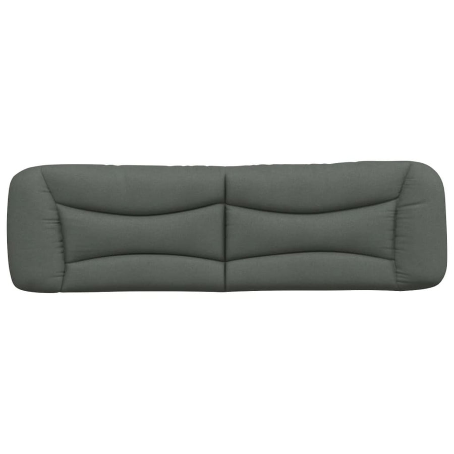 Hoofdbordkussen "Hvar" 183 cm stof donkergrijs