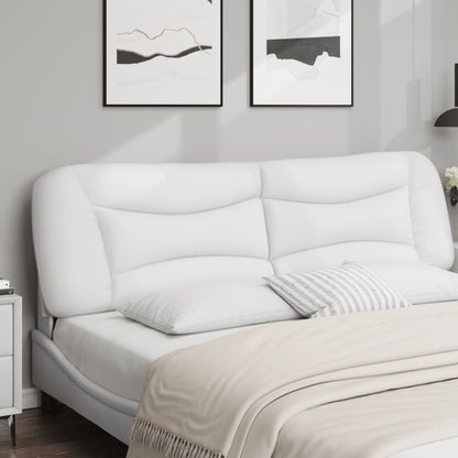 Hoofdbordkussen "Hvar" 183 cm kunstleer wit