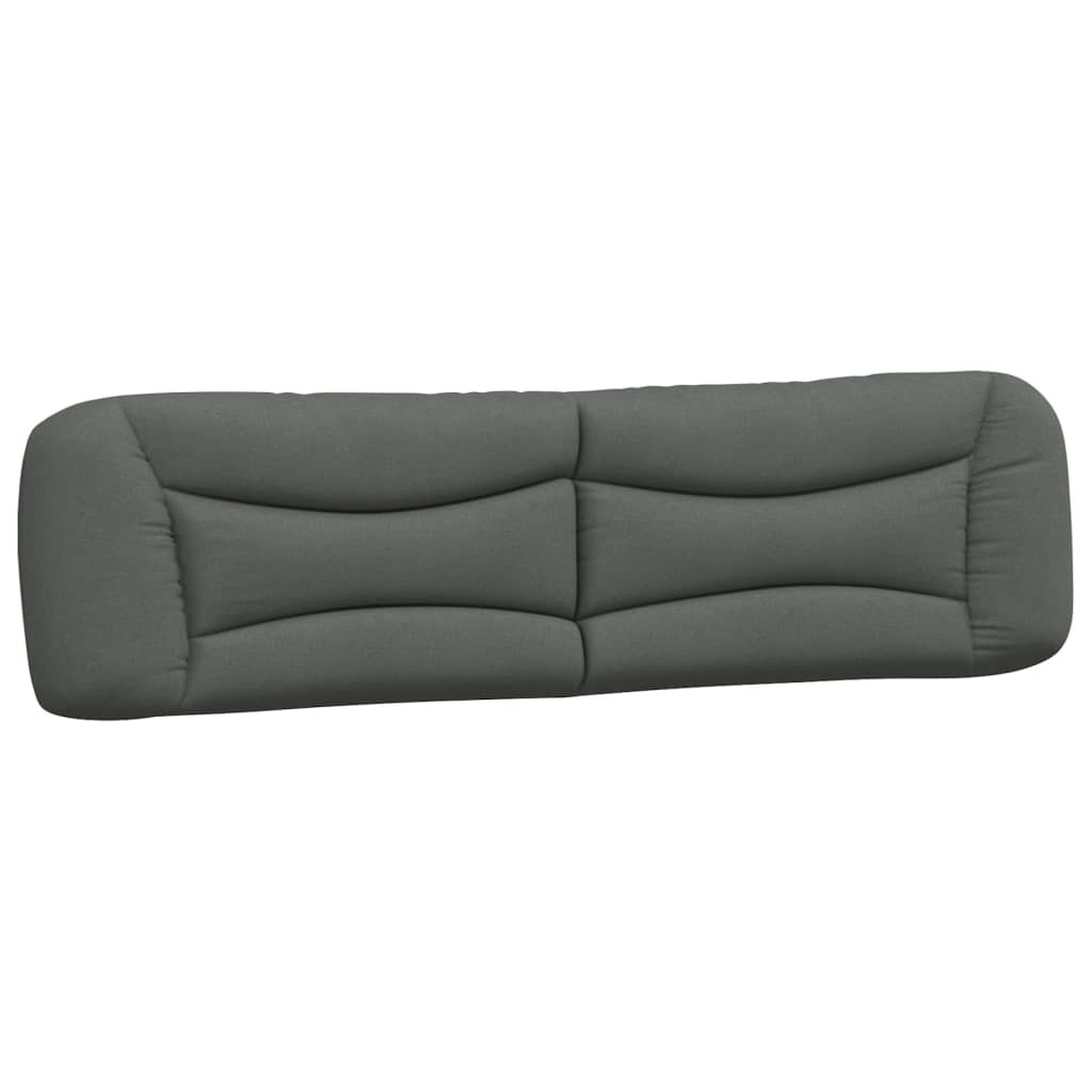 Hoofdbordkussen Stof Donkergrijs 200 cm