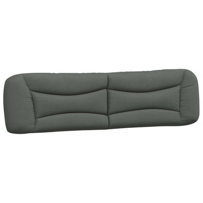 Hoofdbordkussen Stof Donkergrijs 200 cm