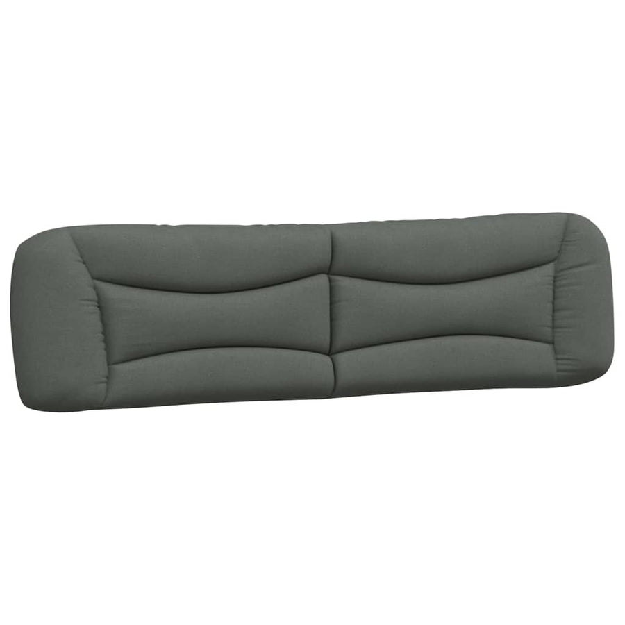 Hoofdbordkussen Stof Donkergrijs 200 cm