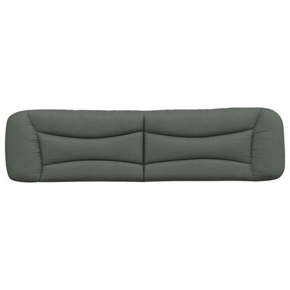 Hoofdbordkussen Stof Donkergrijs 200 cm