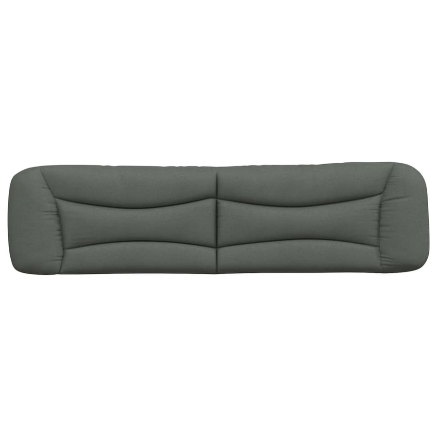 Hoofdbordkussen Stof Donkergrijs 200 cm