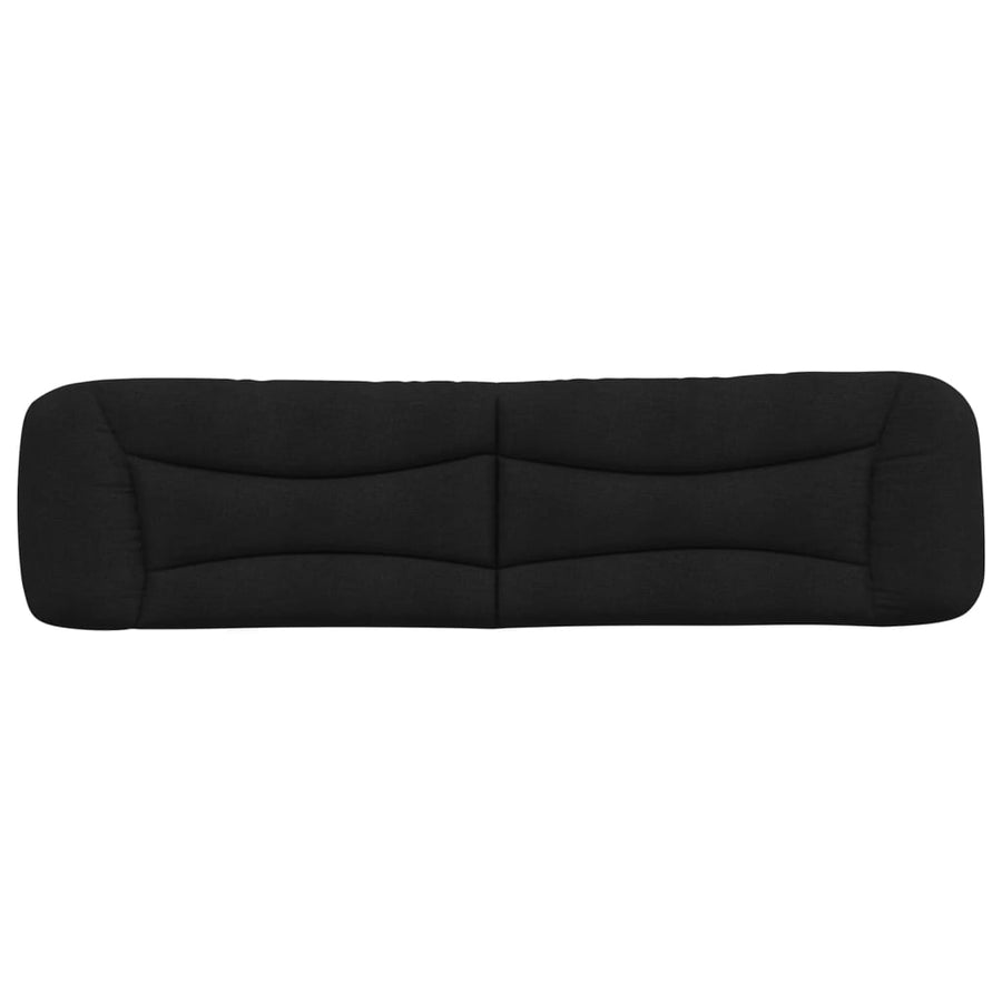 Hoofdbordkussen Stof Zwart 200 cm
