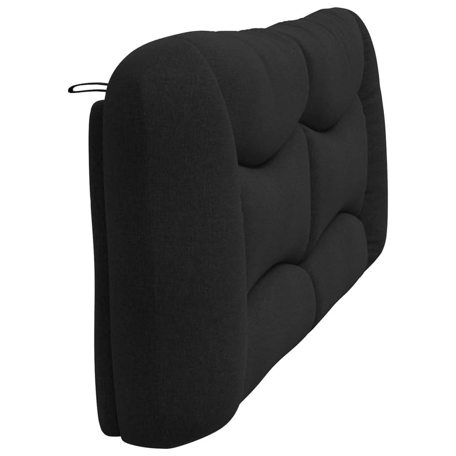 Hoofdbordkussen Stof Zwart 200 cm