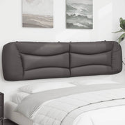 Hoofdbordkussen "Hvar" 200 cm kunstleer grijs
