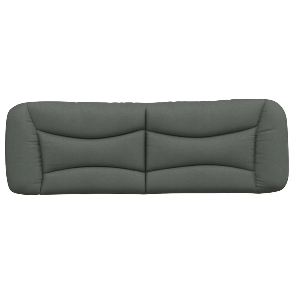 Hoofdbordkussen "Hvar" 152 cm stof donkergrijs