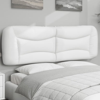 Hoofdbordkussen "Hvar" 152 cm kunstleer wit