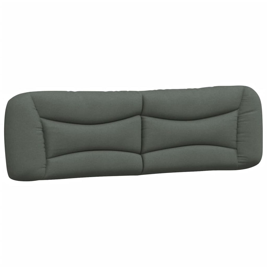 Hoofdbordkussen "Hvar" 193 cm stof donkergrijs
