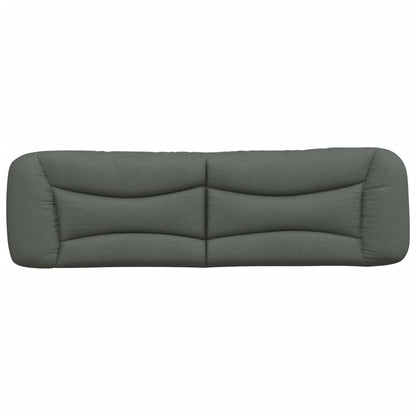 Hoofdbordkussen "Hvar" 193 cm stof donkergrijs