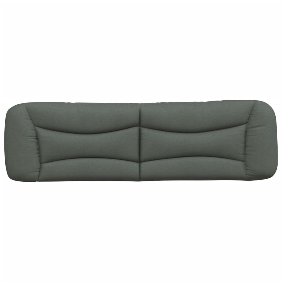 Hoofdbordkussen "Hvar" 193 cm stof donkergrijs