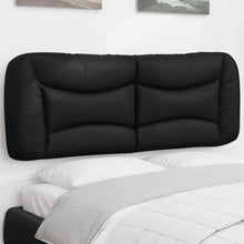 Hoofdbordkussen zwart 135 cm kunstleer
