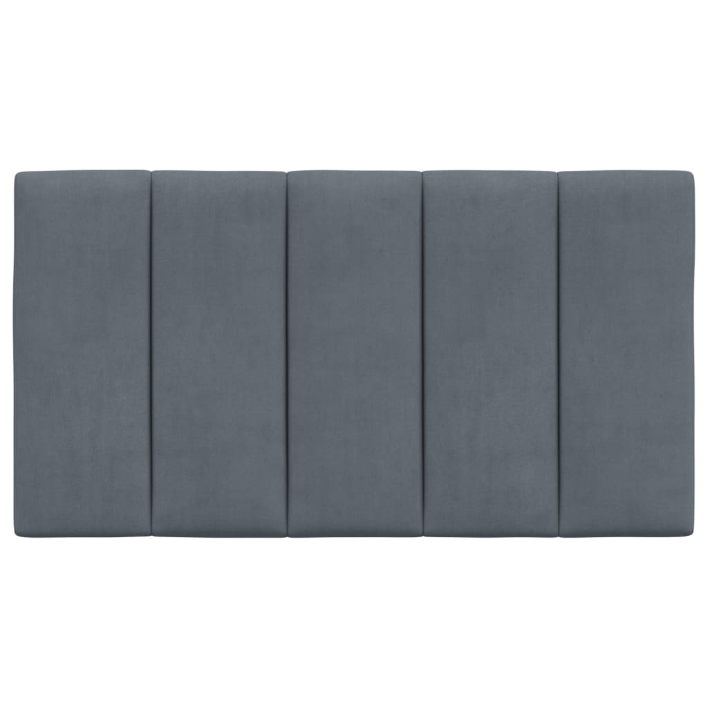 Hoofdbordkussen 80 Cm Fluweel Donkergrijs