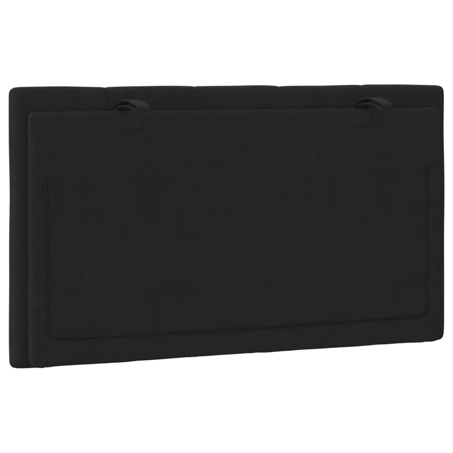 Hoofdbordkussen 80 Cm Fluweel Zwart