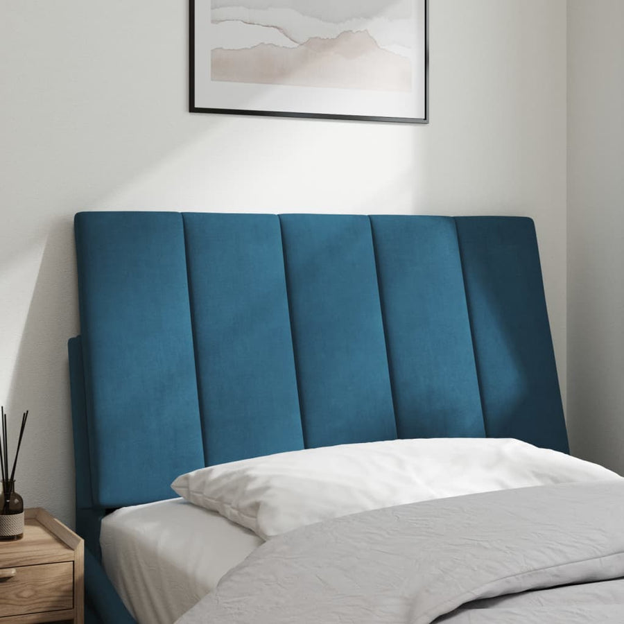 Hoofdbordkussen 80 Cm Fluweel Blauw