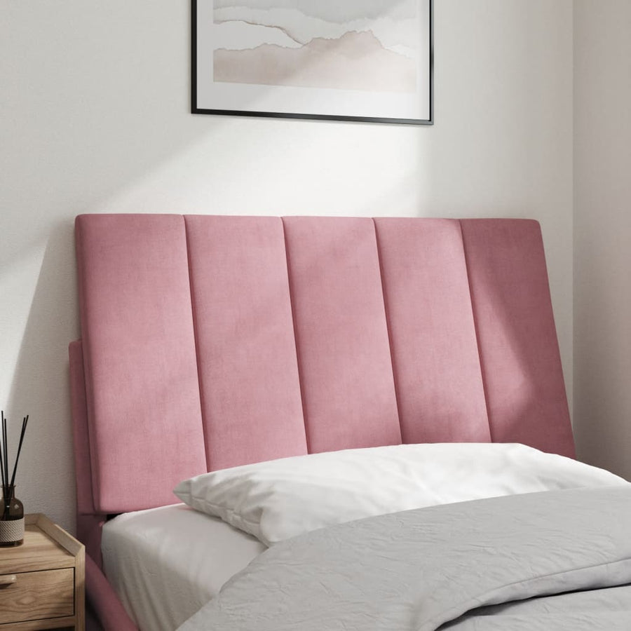 Hoofdbordkussen 80 Cm Fluweel Roze
