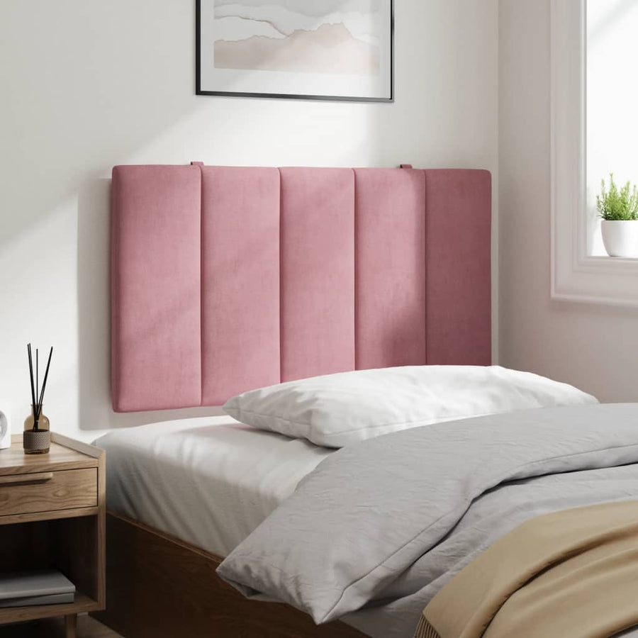 Hoofdbordkussen 80 Cm Fluweel Roze