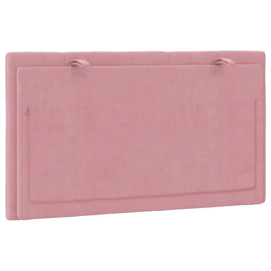 Hoofdbordkussen 80 Cm Fluweel Roze