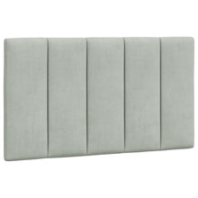 Hoofdbordkussen 90 Cm Velvet Lichtgrijs