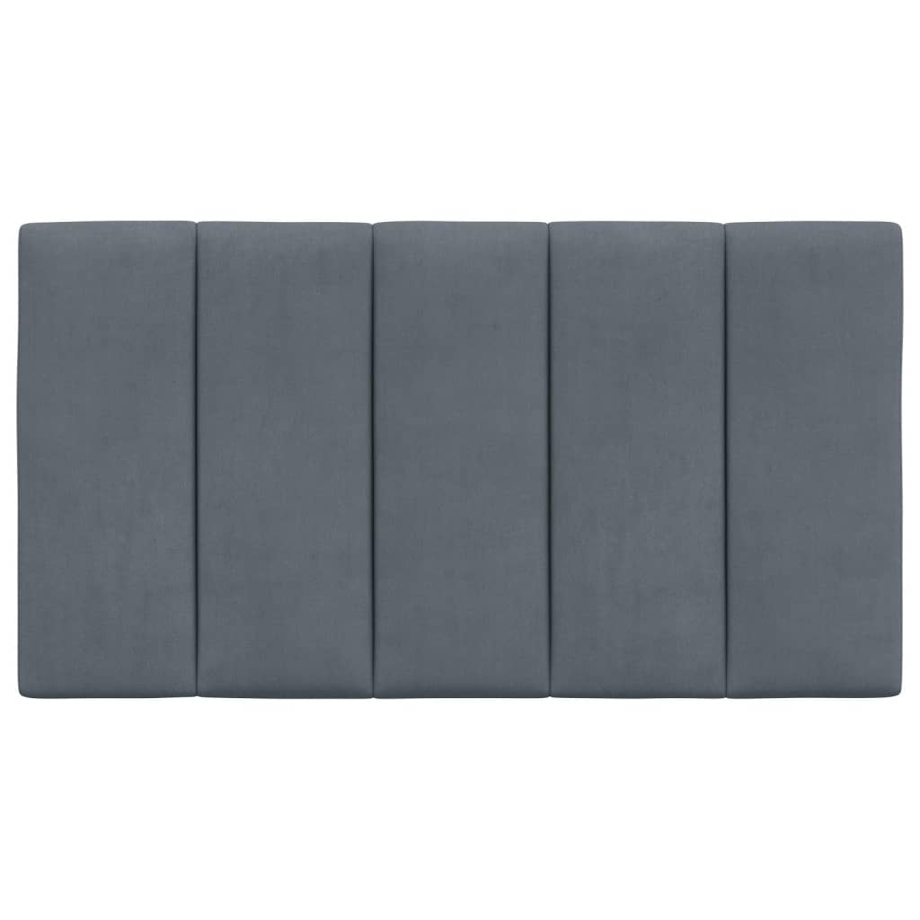 Hoofdbordkussen 90 Cm Fluweel Donkergrijs