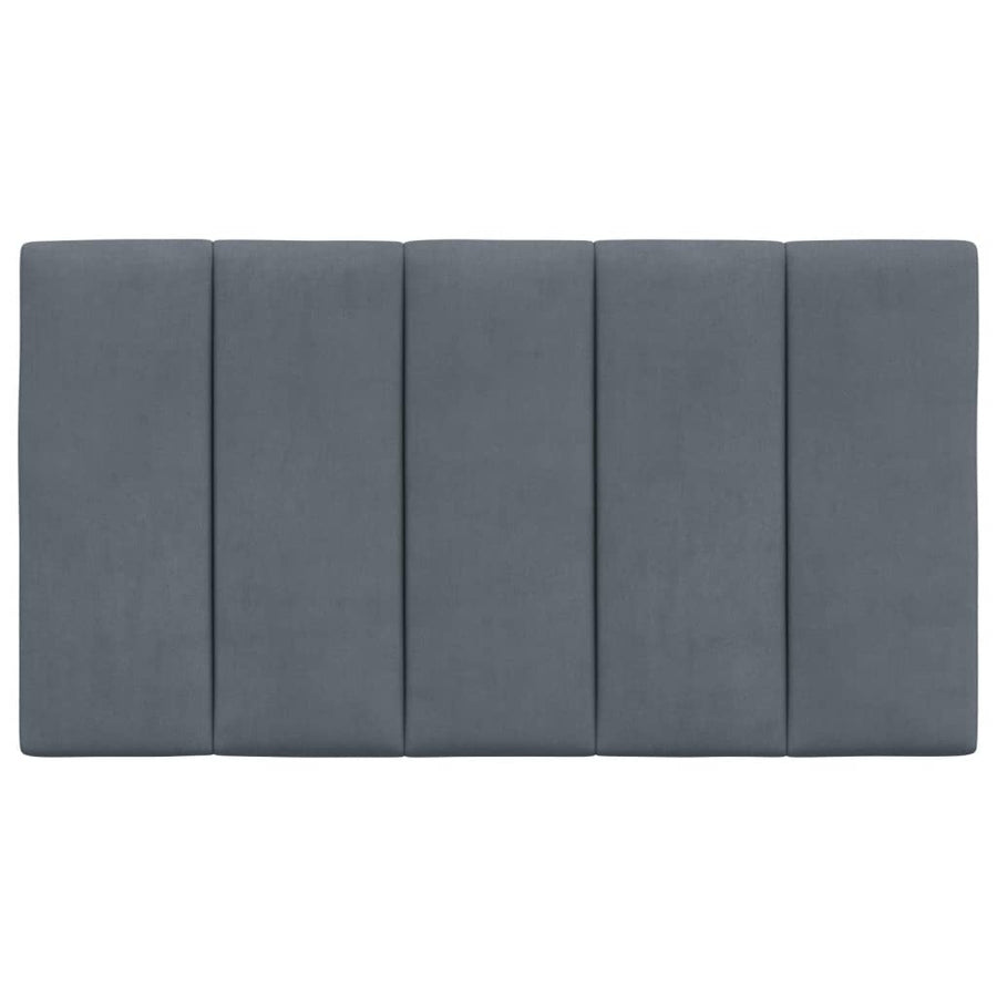 Hoofdbordkussen 90 Cm Fluweel Donkergrijs