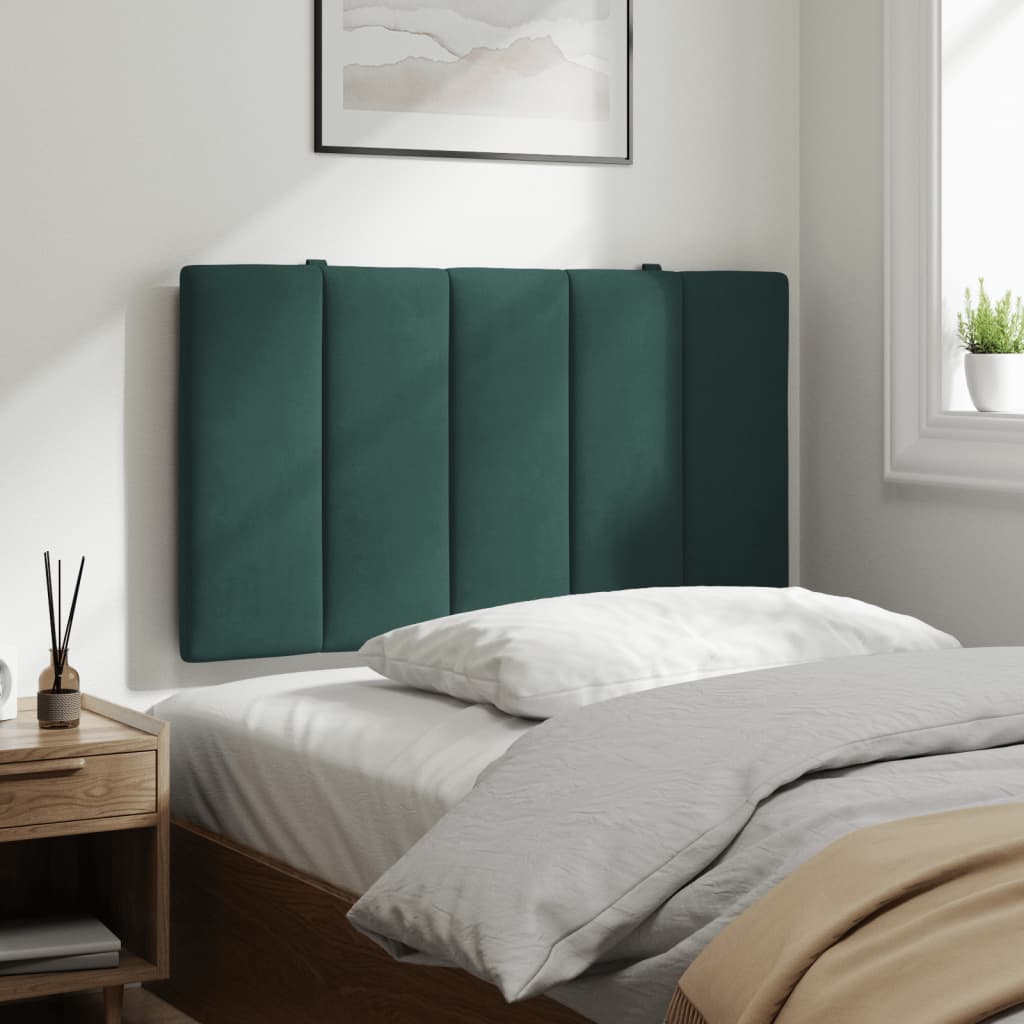 Hoofdbordkussen Fluweel 90 cm Donkergroen