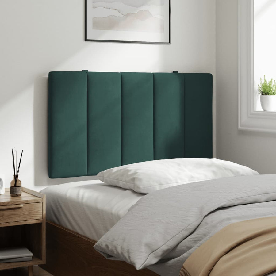 Hoofdbordkussen Fluweel 90 cm Donkergroen