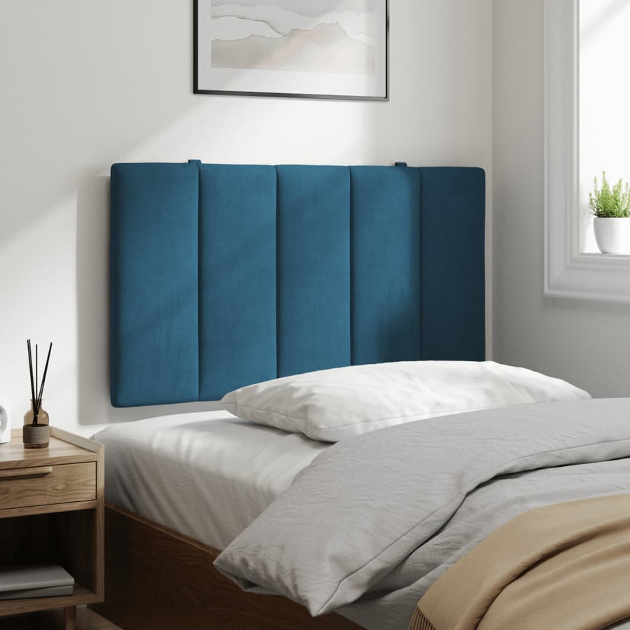 Hoofdbordkussen 90 Cm Fluweel Blauw
