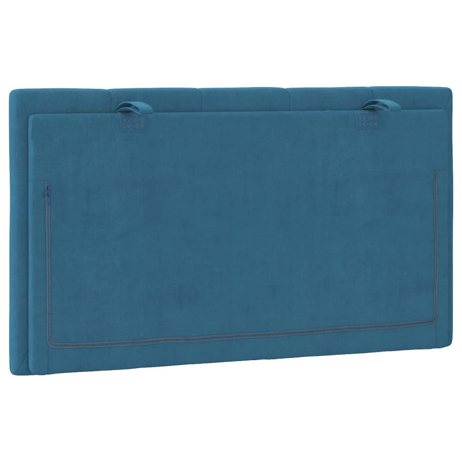 Hoofdbordkussen 90 Cm Fluweel Blauw
