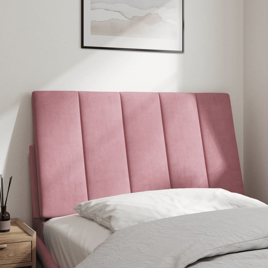 Hoofdbordkussen 90 Cm Fluweel Roze