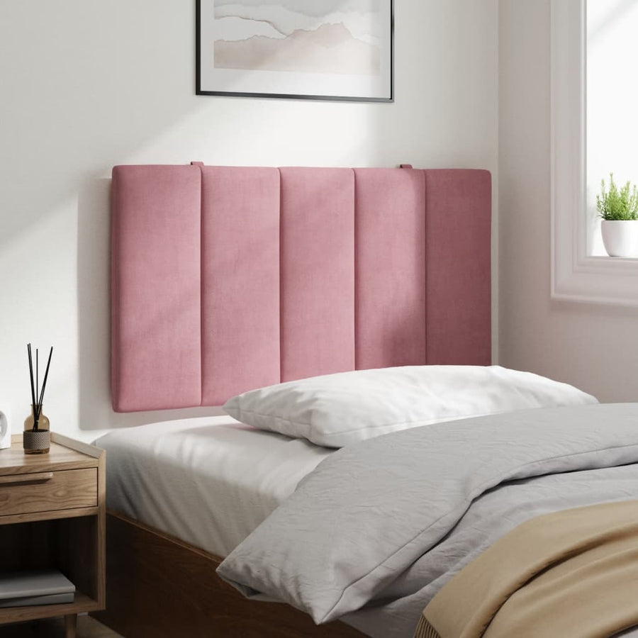 Hoofdbordkussen 90 Cm Fluweel Roze