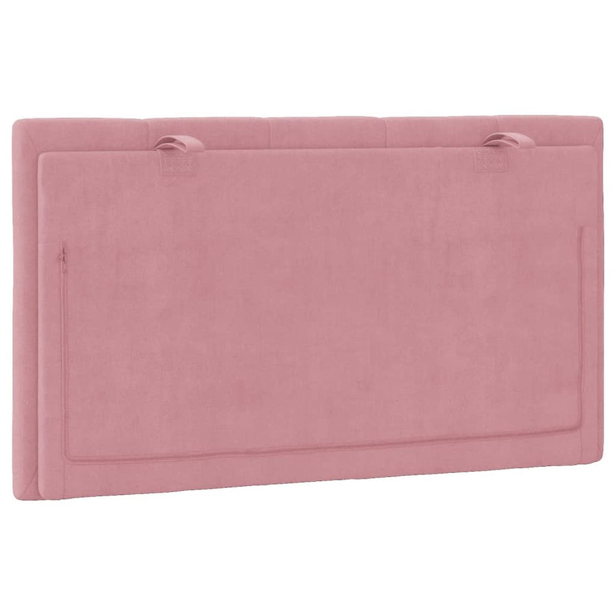 Hoofdbordkussen 90 Cm Fluweel Roze