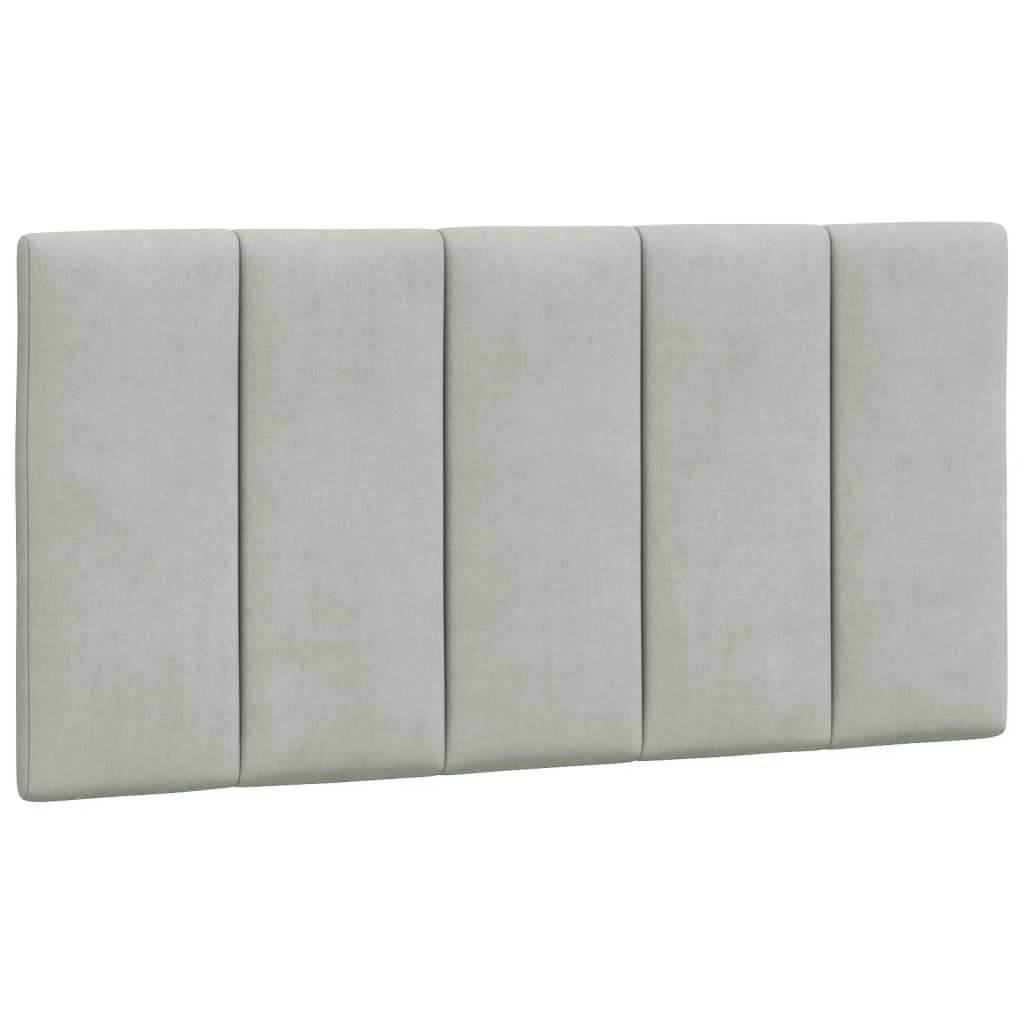 Hoofdbordkussen 100 Cm Velvet Lichtgrijs